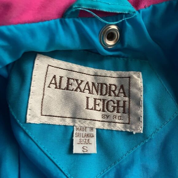 Vintage Alexandra Leigh‎ Pink Windbreaker Jacket - Picture 12 of 14